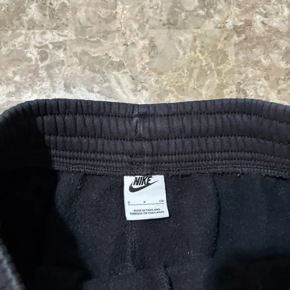 Nike Sweatpants Womens Small Black Phoenix Fleece High Waist Wide Leg IH1011